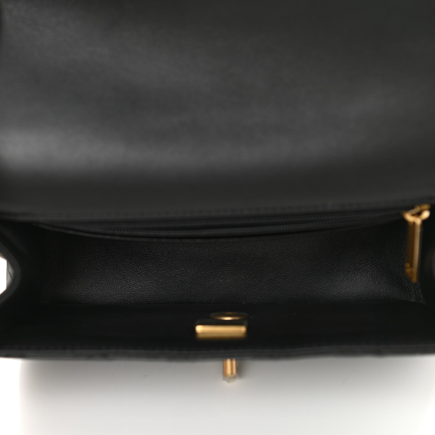 Chanel Lambskin Quilted Metal Mini Top Handle Rectangular Flap Black 5 of 10