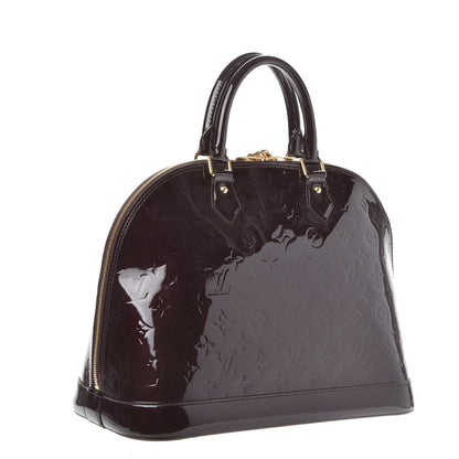 Louis Vuitton Vernis Alma MM Amarante 3 of 8