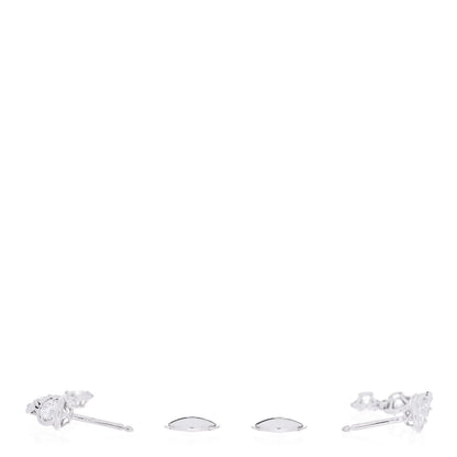 Van Cleef & Arpels 18K White Gold Diamond Palmyre Earrings 3 of 5