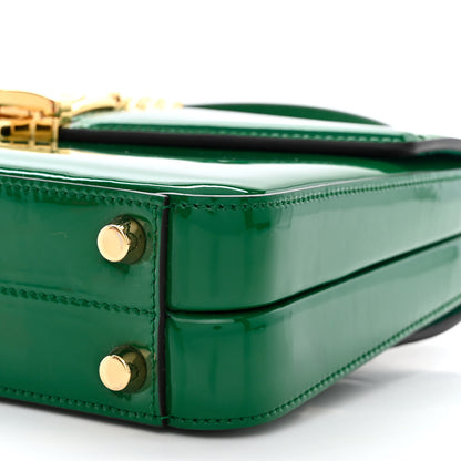 Gucci Mousse Top Patent Small Sylvie 1969 Top Handle Bag Emerald 10 of 10