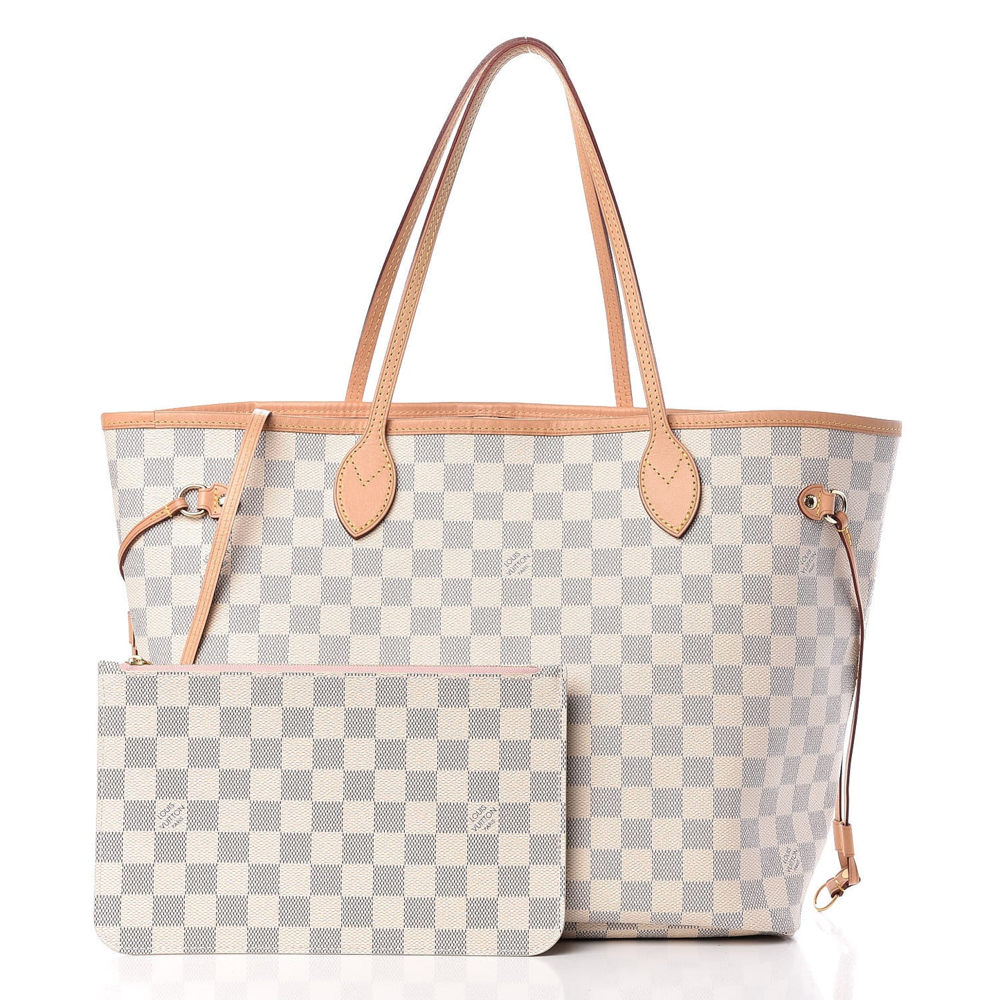 Damier Azur Neo Neverfull MM Rose Ballerine