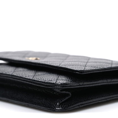 Chanel Caviar Quilted Wallet on Chain WOC Black 11 of 11