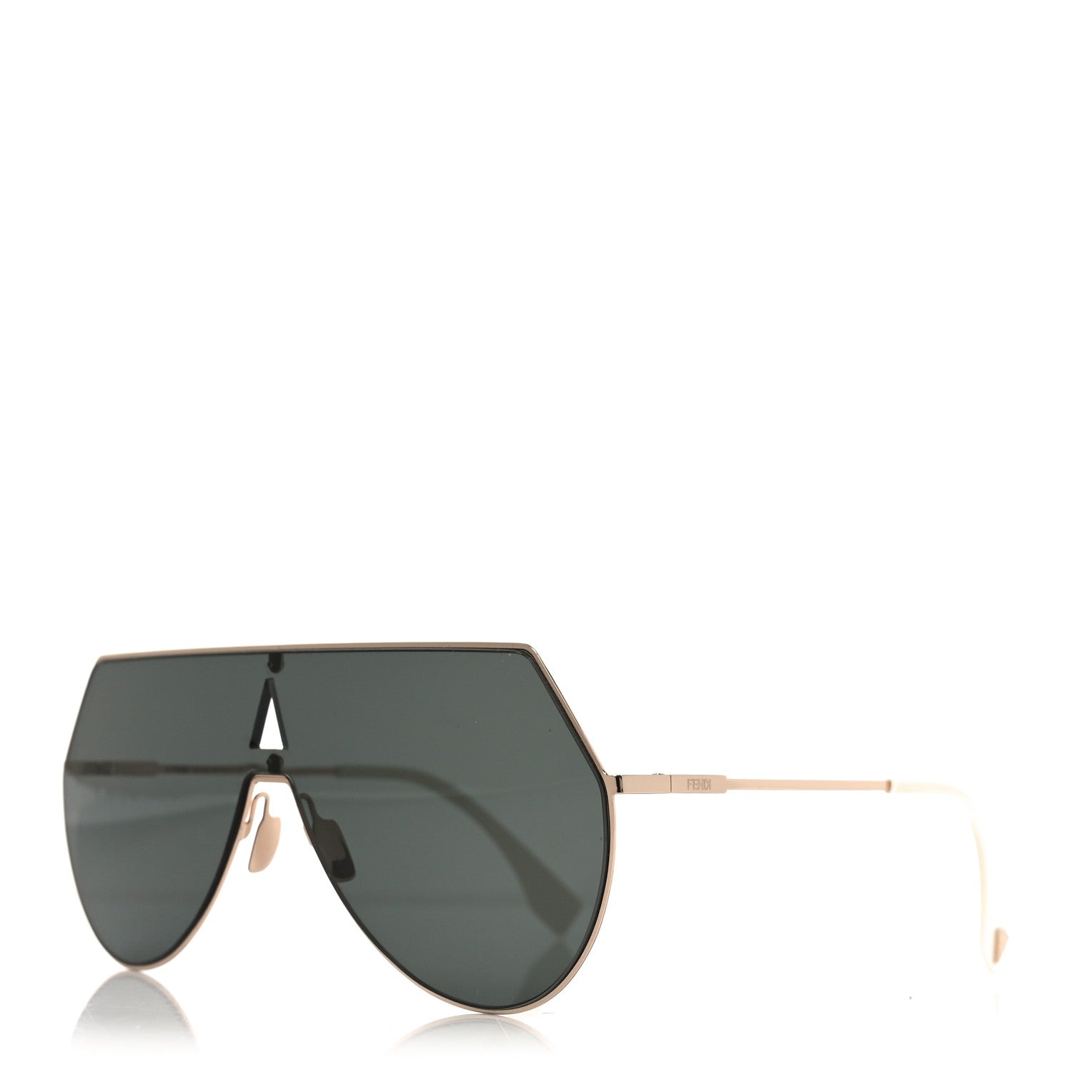 Fendi Metal Mirrored Eyeline Sunglasses FF 0193S Black Rose Gold 1 of 7