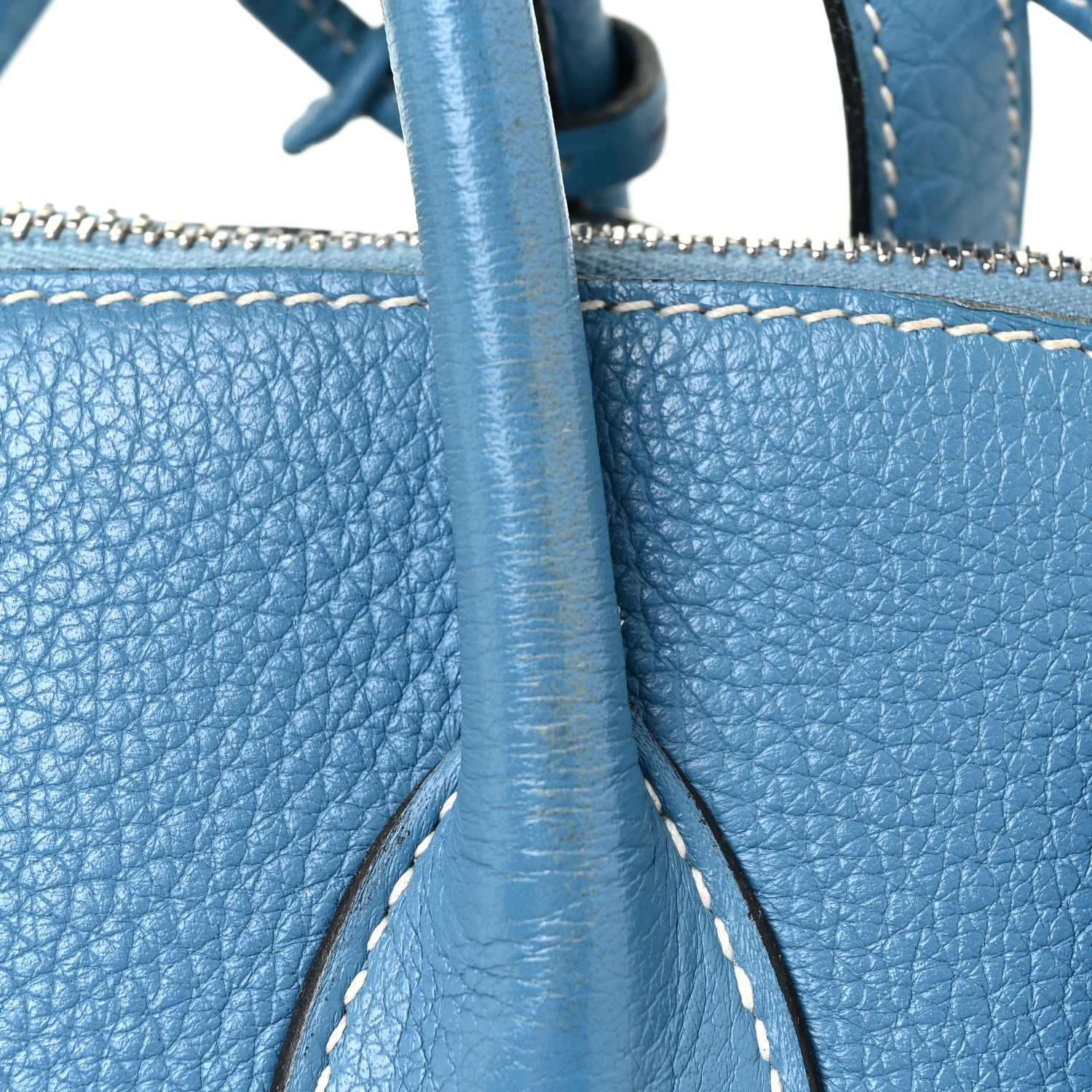Hermes Taurillon Clemence Bolide 35 Bleu Jean 19 of 24