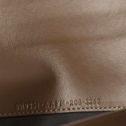 Fendi Vitello Soft F is Fendi Bi-Color FF 1974 Embossed Continental Envelope Wallet Maya Black 9 of 11