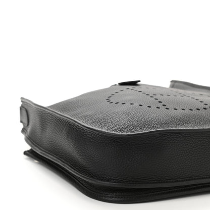Hermes Taurillon Clemence Evelyne III PM Black 9 of 11