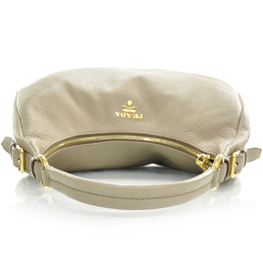 Prada Vitello Daino Hobo Pomice 5 of 12