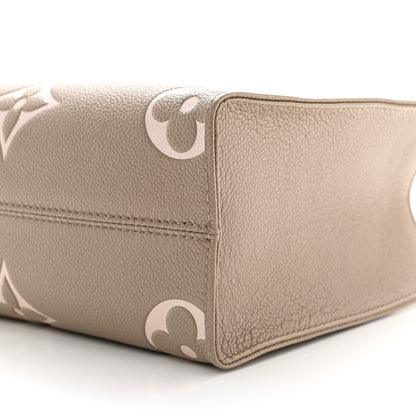 Louis Vuitton Empreinte Monogram Giant Onthego PM Tourterelle Creme 9 of 9