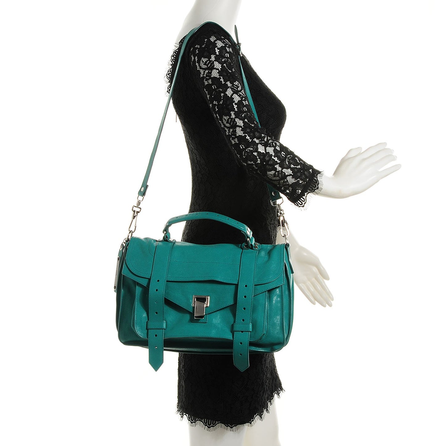 Lambskin Medium PS1 Satchel Teal