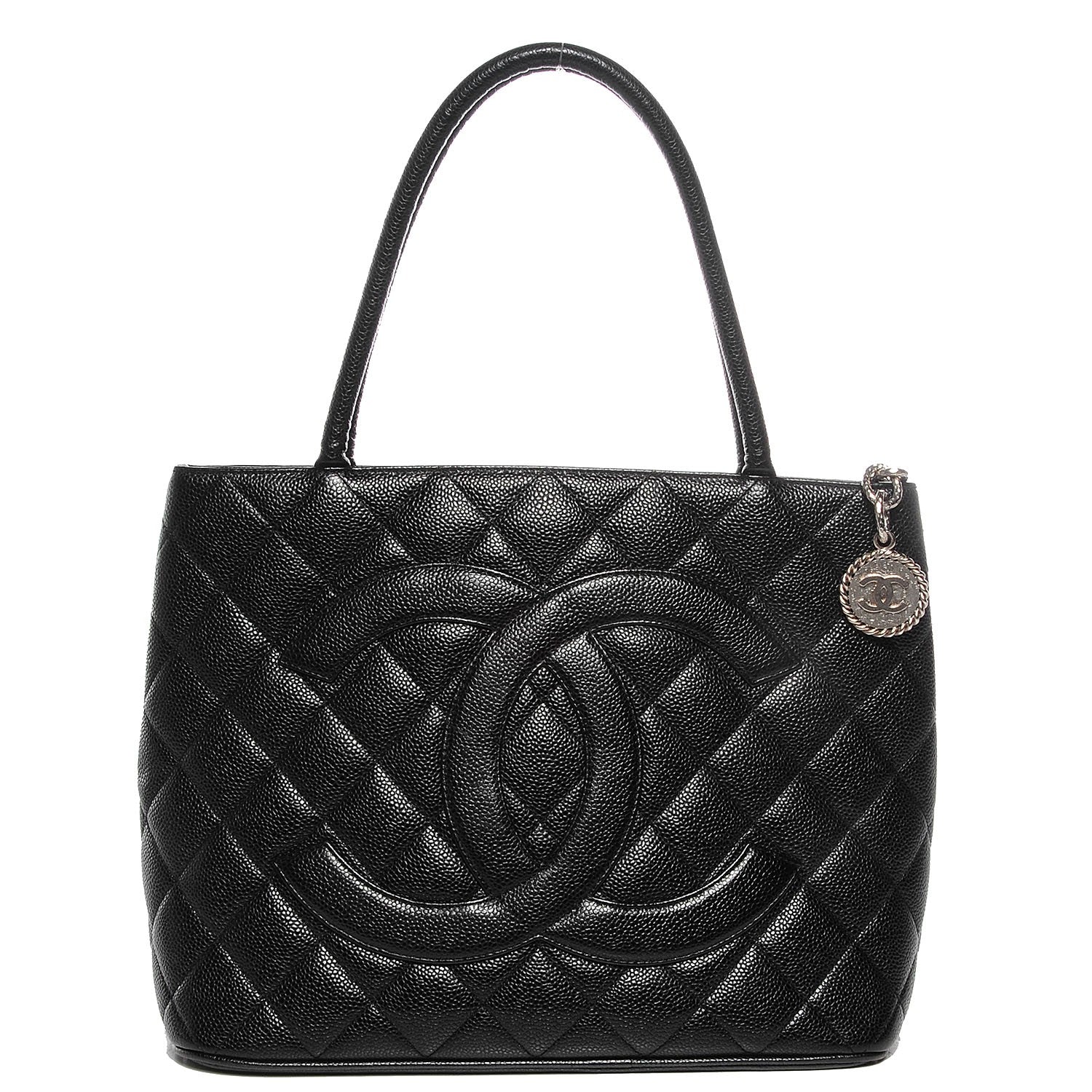 Chanel Caviar Quilted Medallion Tote Black 1 of 7