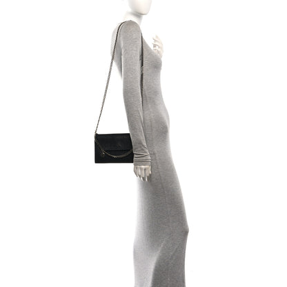Stella McCartney Shaggy Deer Mini Falabella Crossbody Bag Black 2 of 9