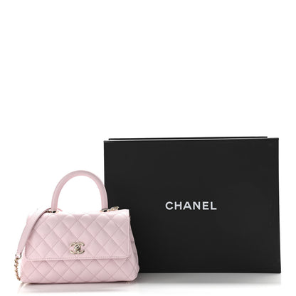 Chanel Caviar Quilted Mini Coco Handle Flap Light Pink 11 of 11