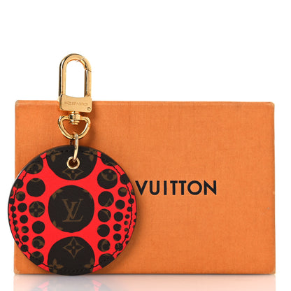 Louis Vuitton Monogram Kusama Pumpkin Dots Key Holder Red 4 of 4