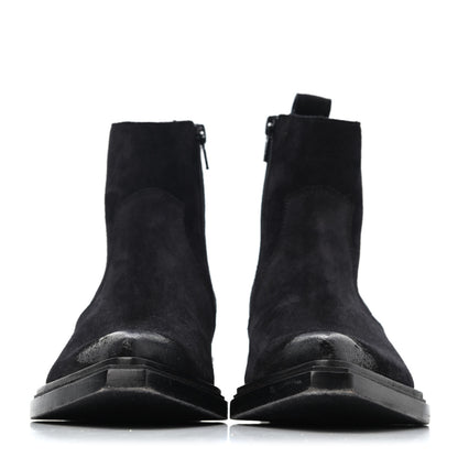 Balenciaga Suede Santiag Western Boots 36 Black 2 of 4