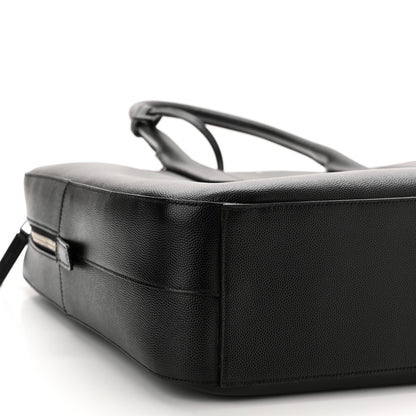 Saint Laurent Grain de Poudre Medium Museum Briefcase Black 9 of 10