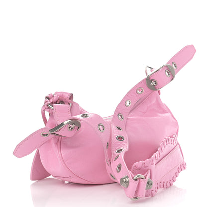 Balenciaga Agneau Arena Le Cagole Shoulder Bag XS Candy Pink 3 of 11