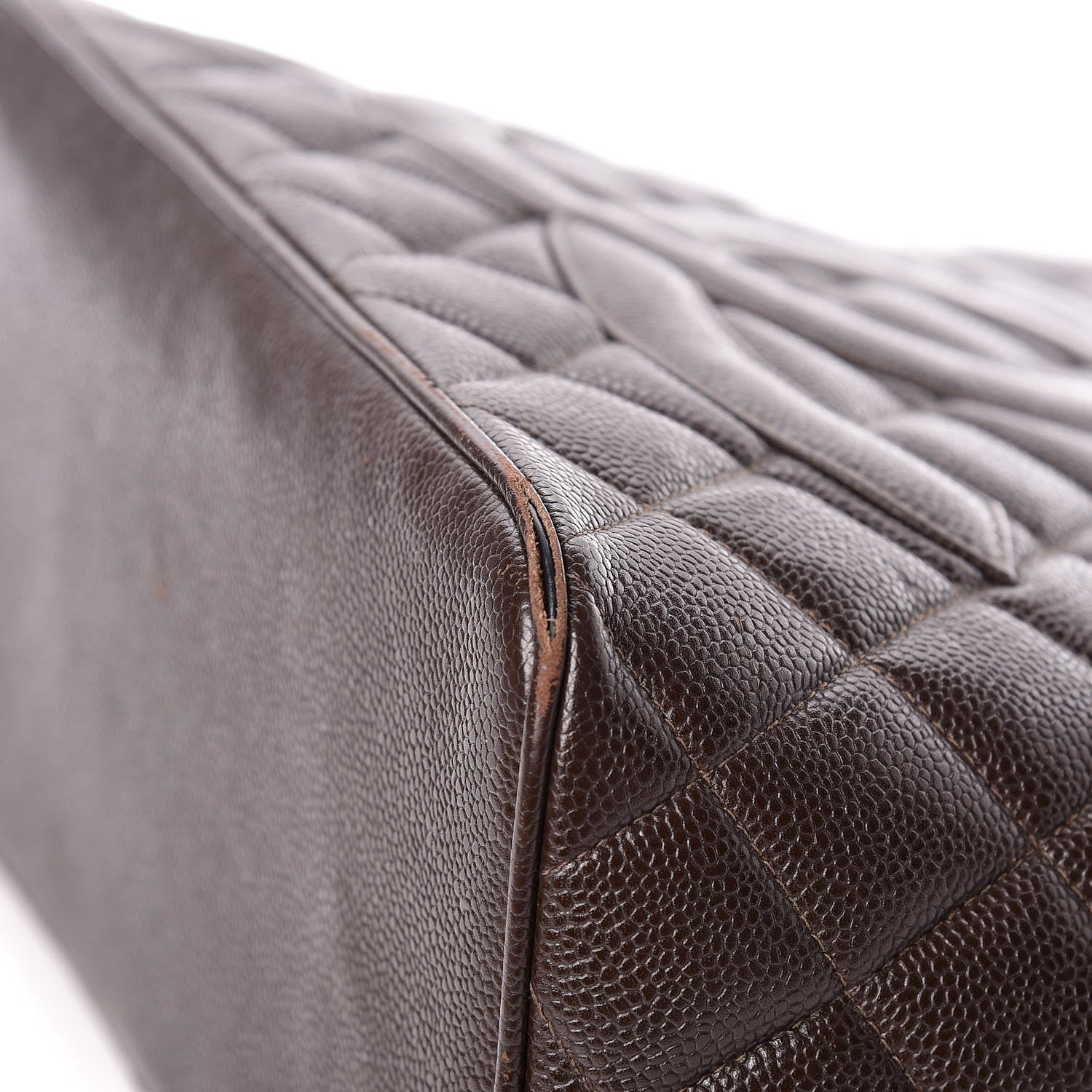 Chanel Caviar Quilted Medallion CC Tote Dark Brown 6 of 21