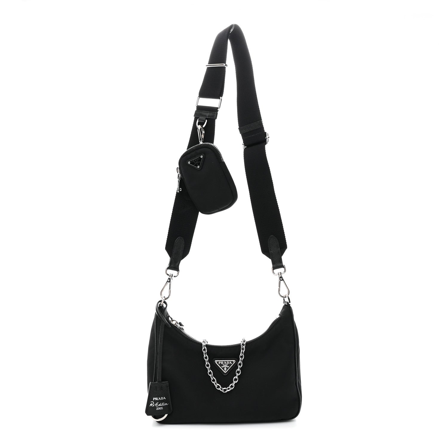Prada Re-Nylon Saffiano Re-Edition 2005 Shoulder Bag Black 1 of 13