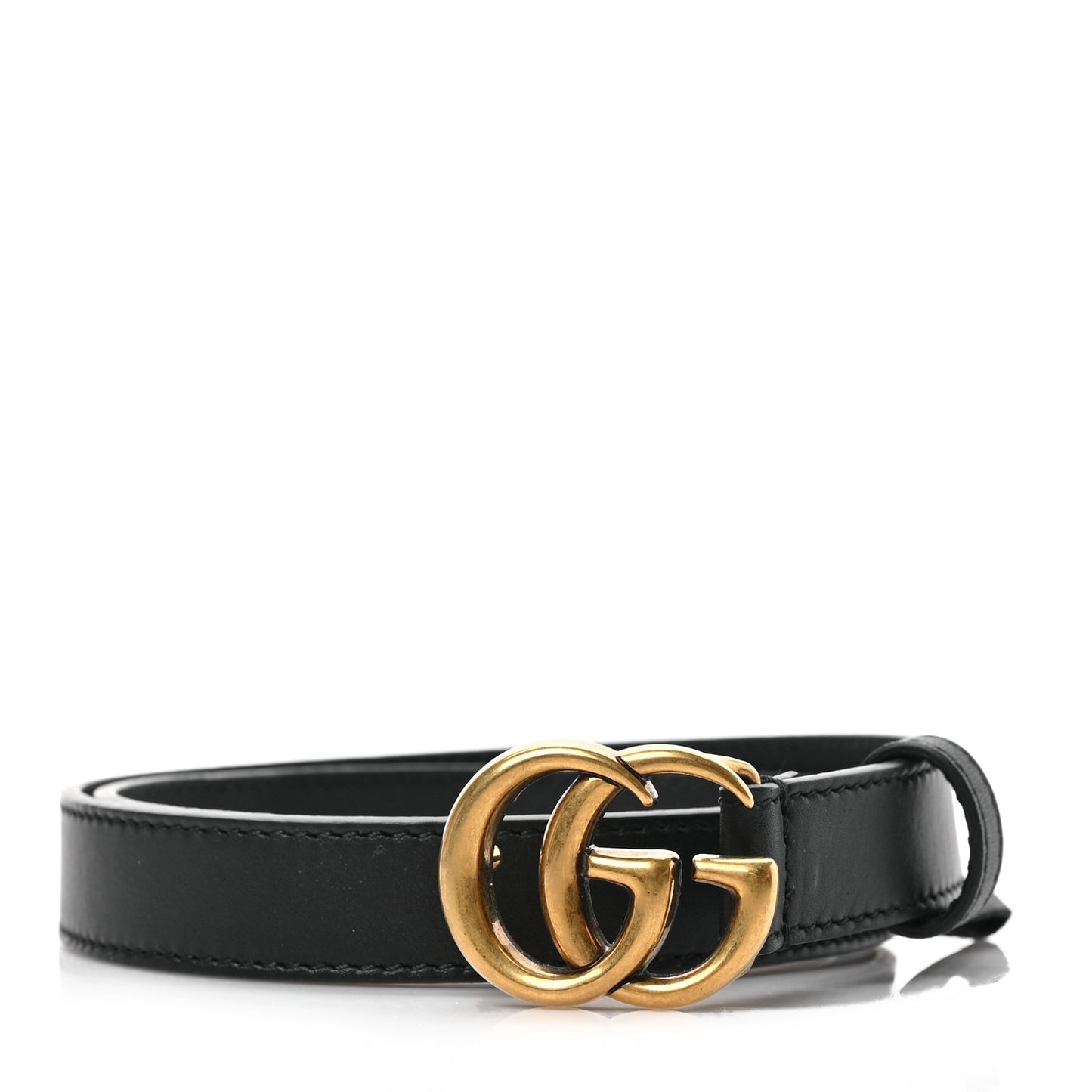 Calfskin Double G 20mm Belt 80 32 Black