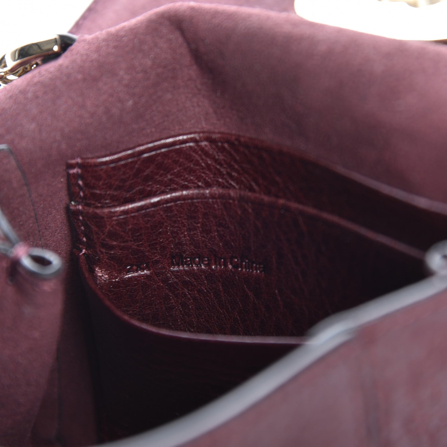Mulberry Natural Calfskin Mini Lily Oxblood 7 of 7