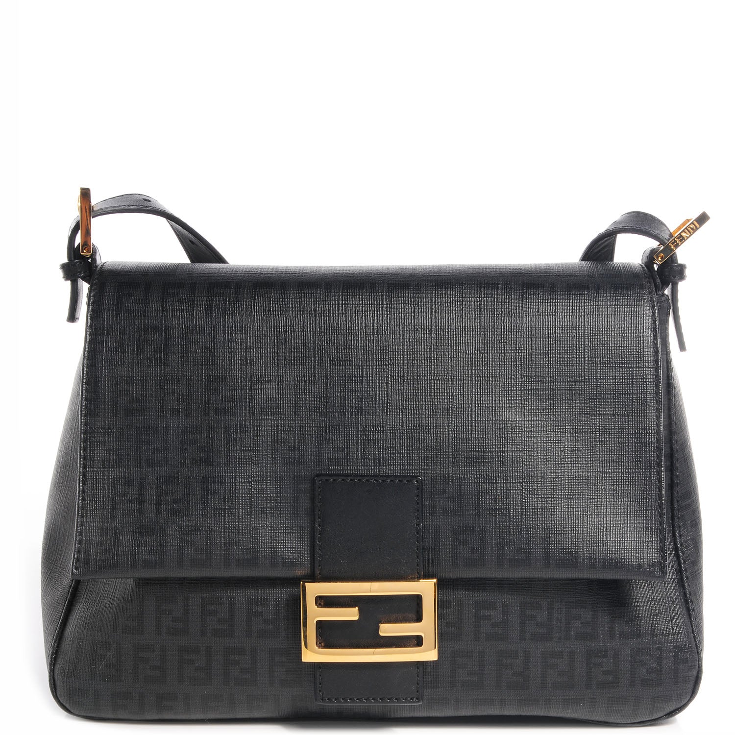 Fendi Zucchino Spalmati Vitello Mama Baguette Black 1 of 9