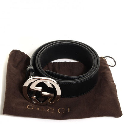Gucci Leather Interlocking G Belt 95 38 Black 6 of 6