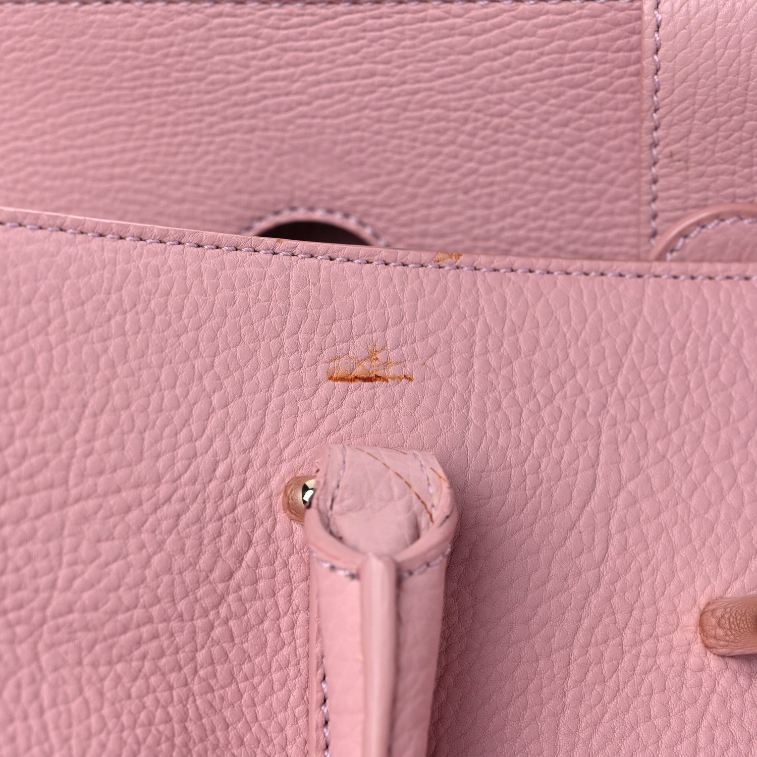 Balenciaga Grained Calfskin L Tube Round Tote Rose 15 of 19