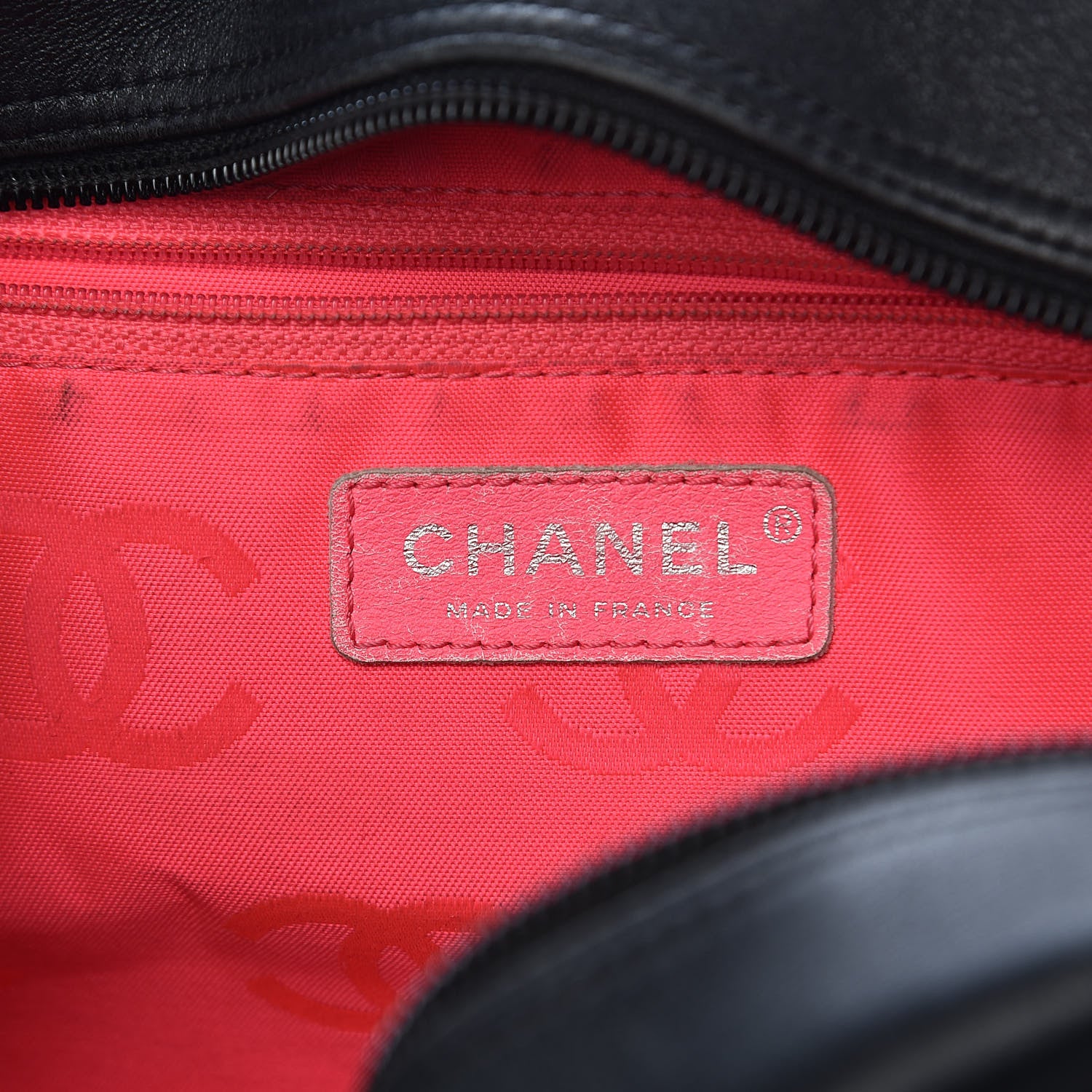 Chanel Calfskin Quilted Large Cambon Bowler Black White 6 of 18