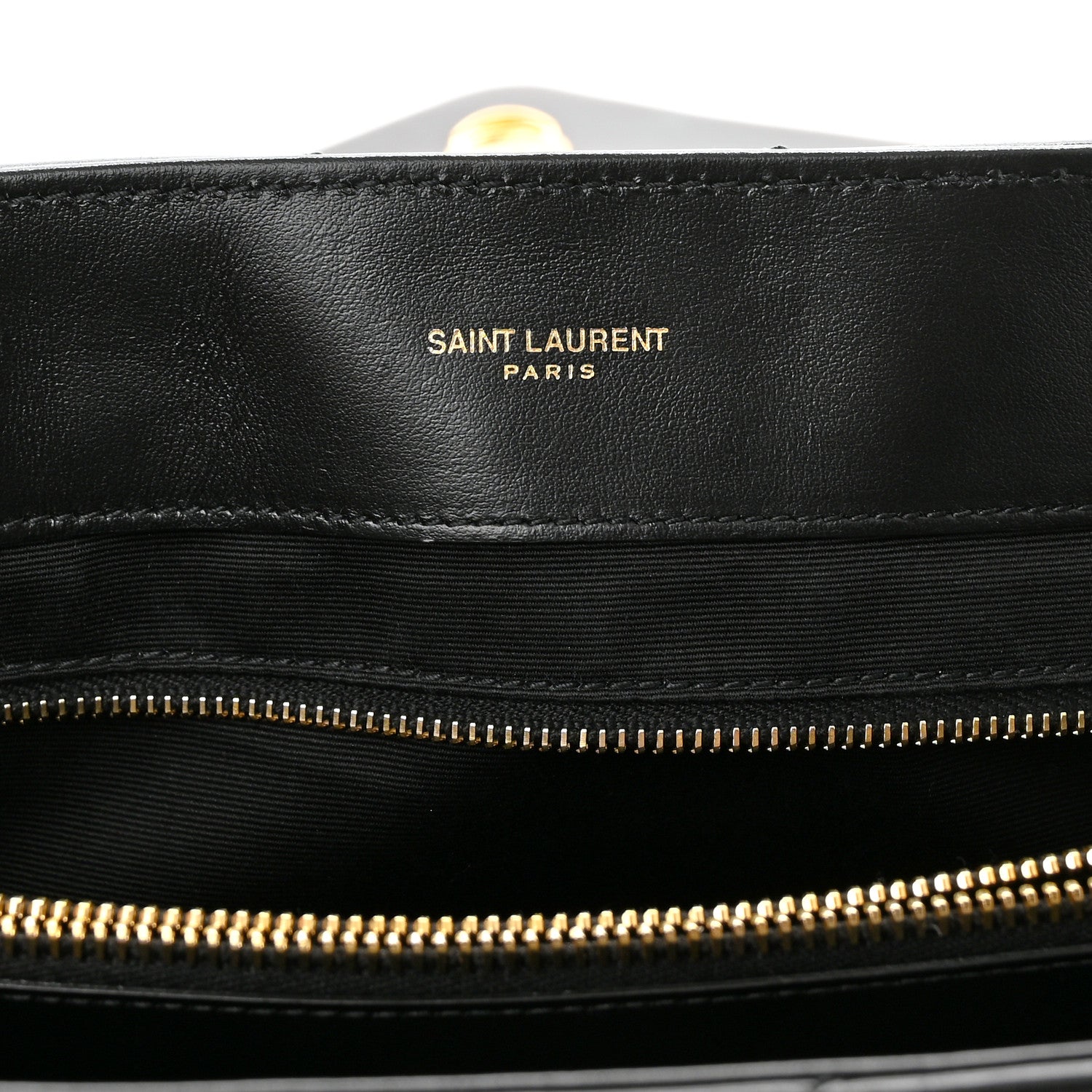 Saint Laurent Calfskin Y Quilted Monogram Large Loulou Chain Satchel Black 6 of 12