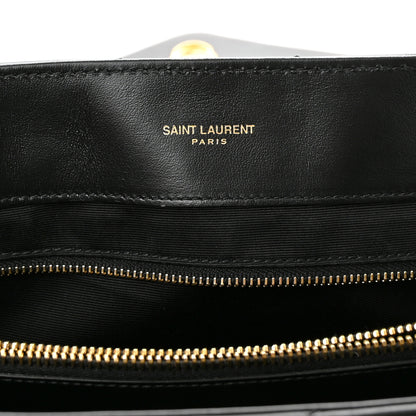 Saint Laurent Calfskin Y Quilted Monogram Large Loulou Chain Satchel Black 6 of 12