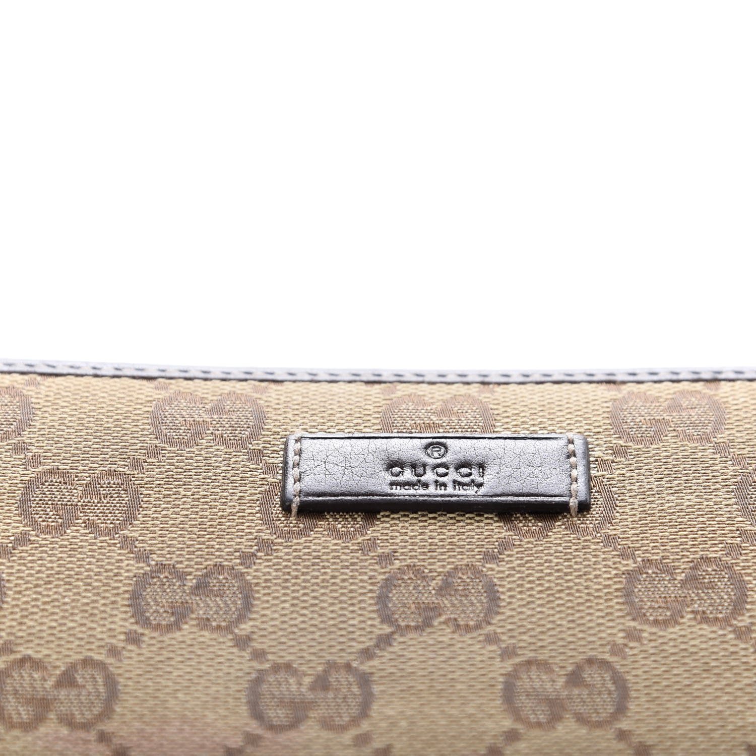 Gucci Monogram Horsebit Zip Around Wallet Dark Brown 5 of 6