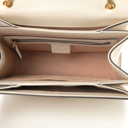 Gucci Calfskin Small Queen Margaret Top Handle Bag Mystic White 5 of 13