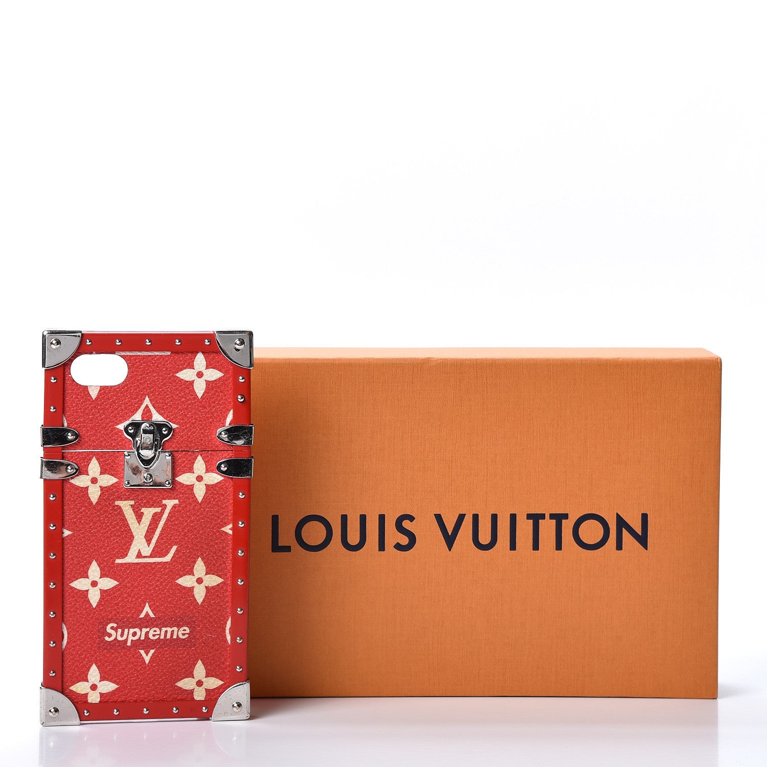 Louis Vuitton X SUPREME Monogram Eye-Trunk iPhone 7 Case Red 7 of 7