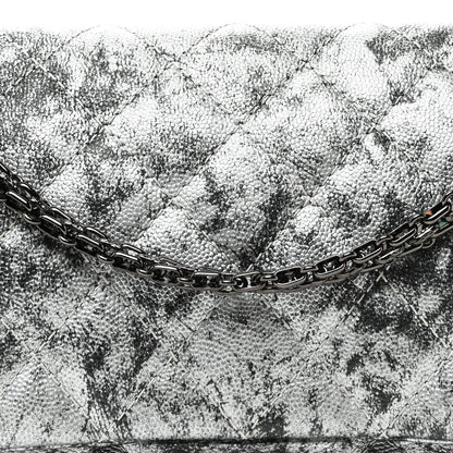 Chanel Metallic Caviar Quilted 2.55 Reissue 226 Flap Silver Black 8 of 10