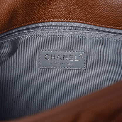 Chanel Caviar Quilted Medium French Riviera Flap Brown 6 of 8
