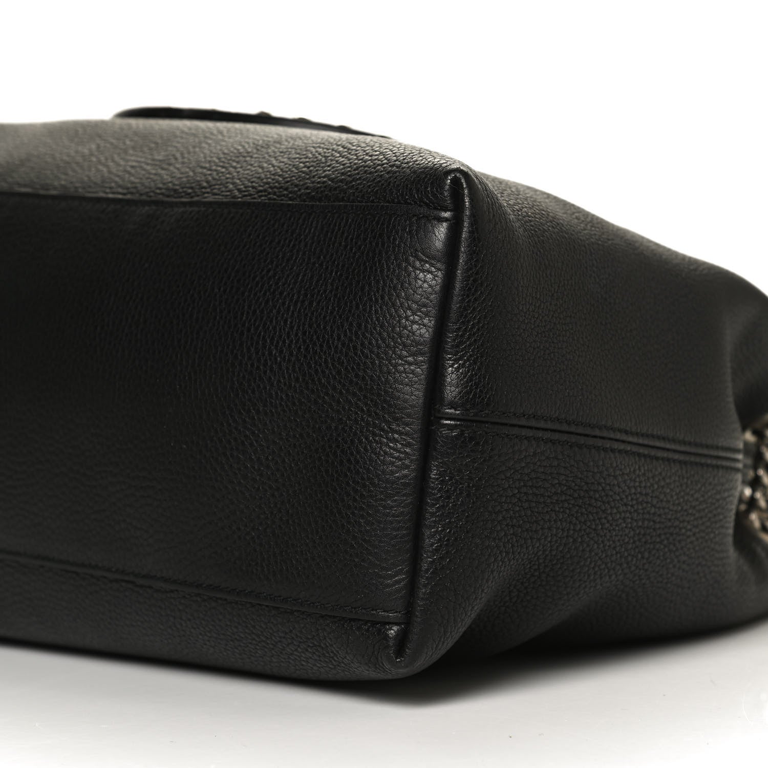 Gucci Pebbled Calfskin Studded Medium Soho Chain Shoulder Bag Black 11 of 11