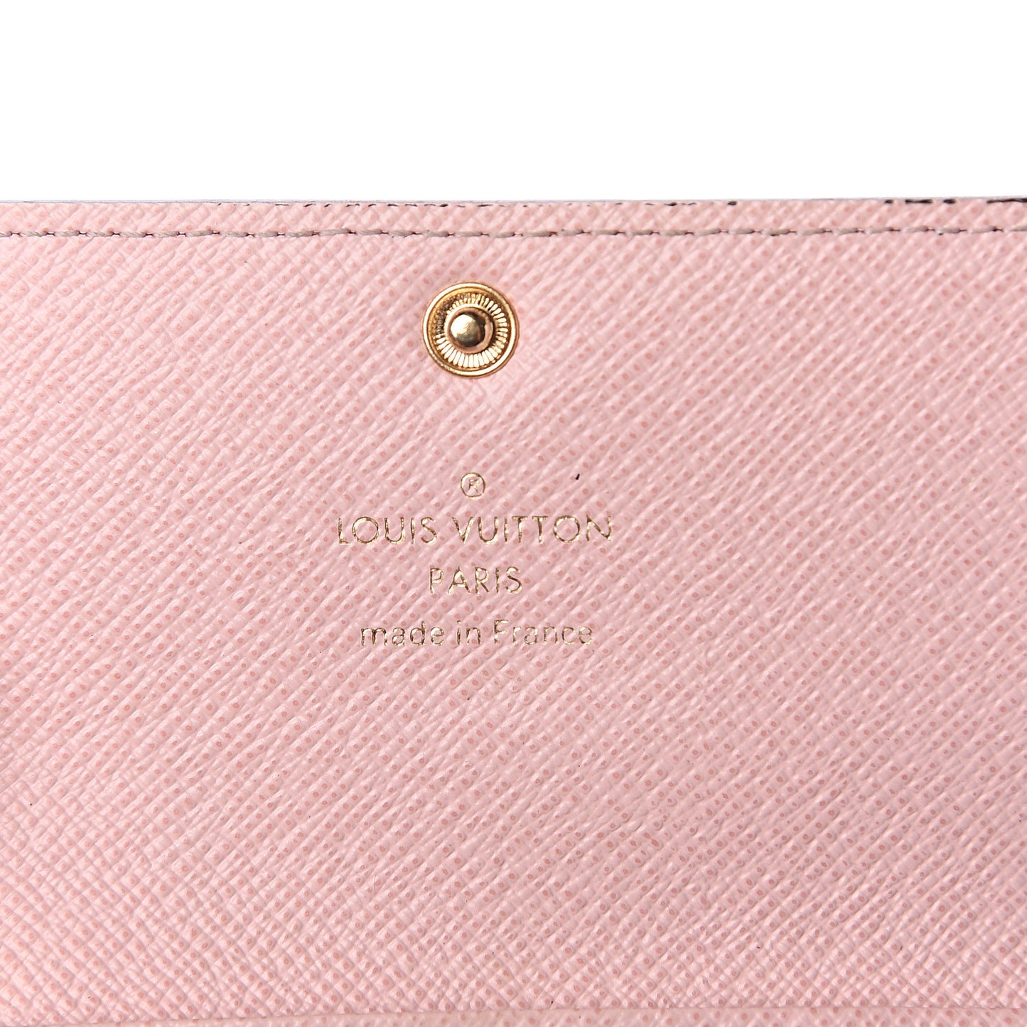 Damier Ebene Multicles 6 Key Holder Rose Ballerine