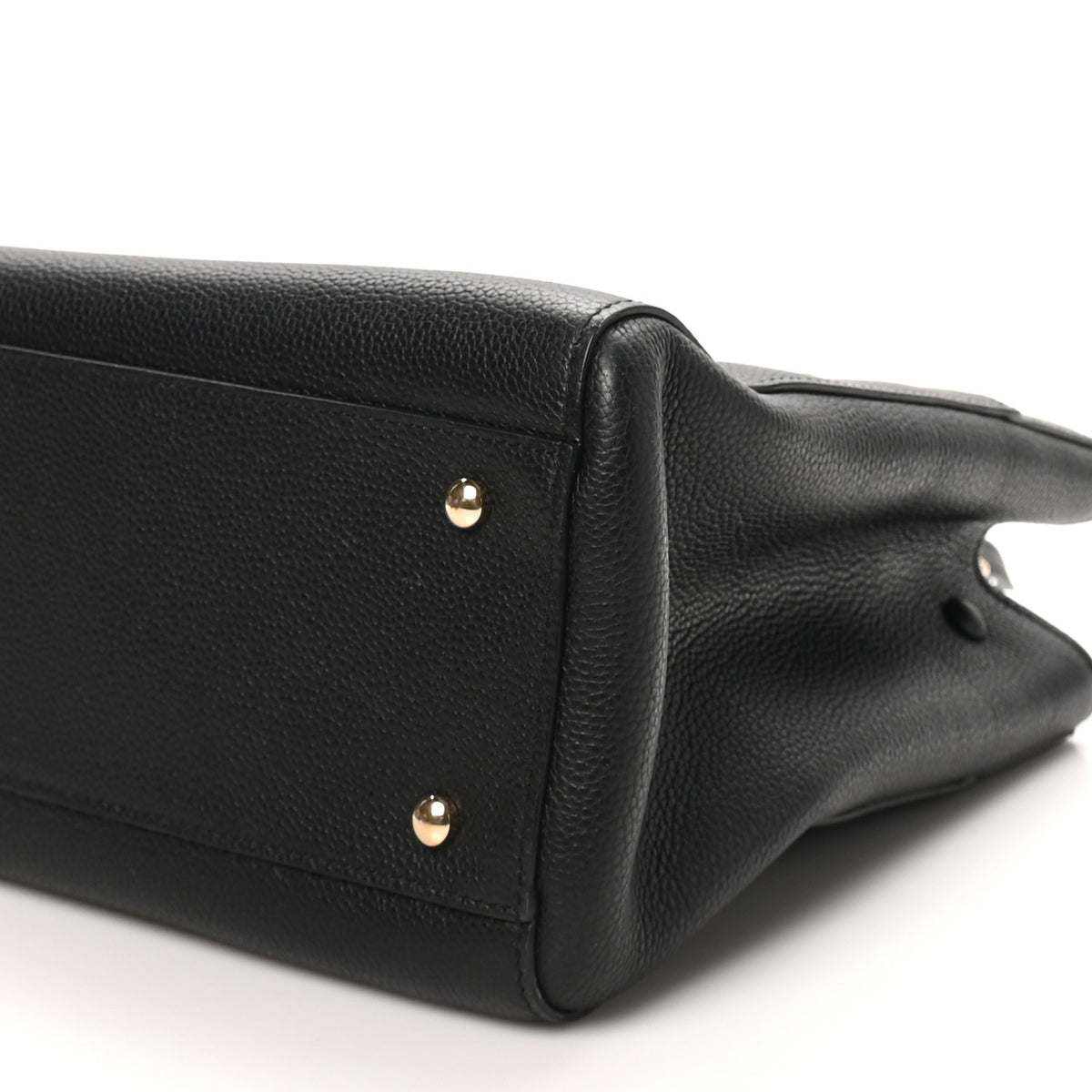 Grained Calfskin Small Neo Executive Shopper Tote Black