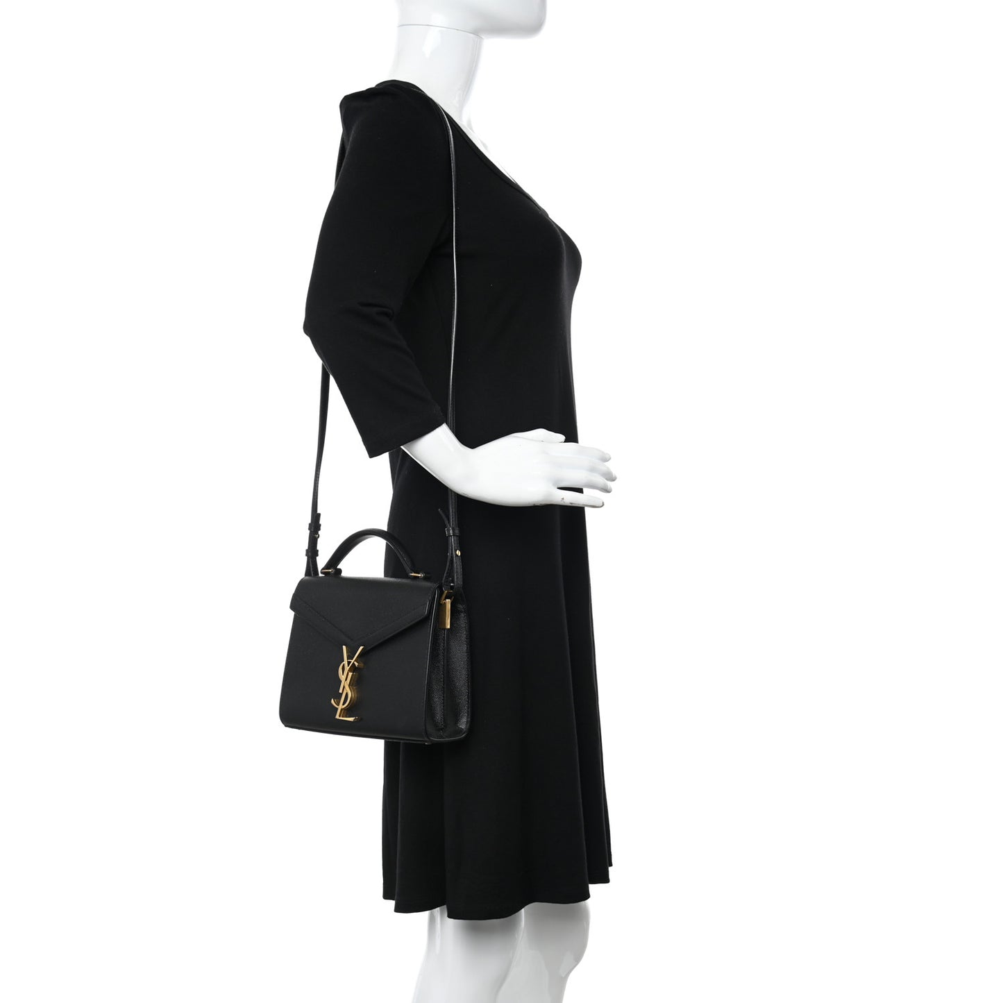 Grain de Poudre Mini Classic Monogram Cassandra Top Handle Black