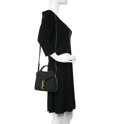 Saint Laurent Grain de Poudre Mini Classic Monogram Cassandra Top Handle Black 2 of 10