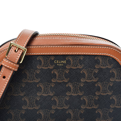Celine Triomphe Canvas Small Camera Bag Tan 7 of 9