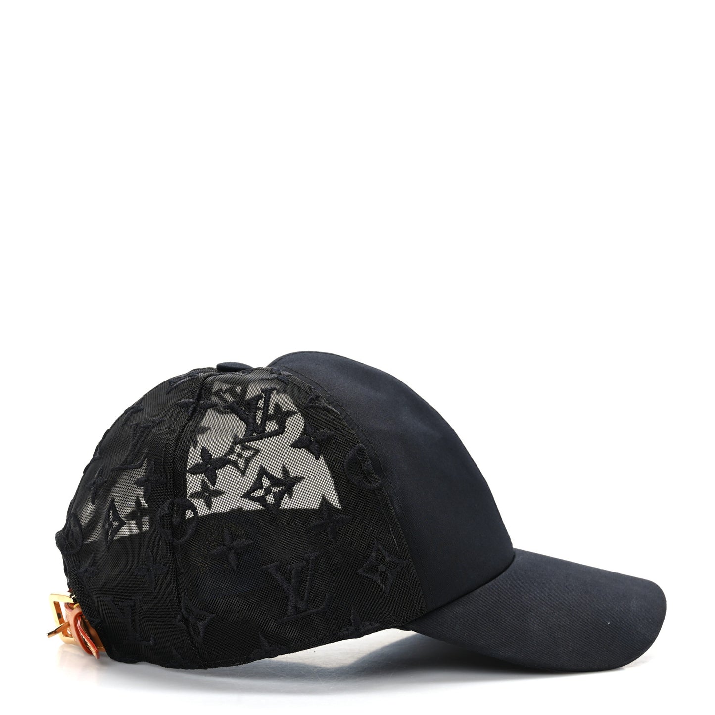 Monogram Mesh Cotton Cap M Black