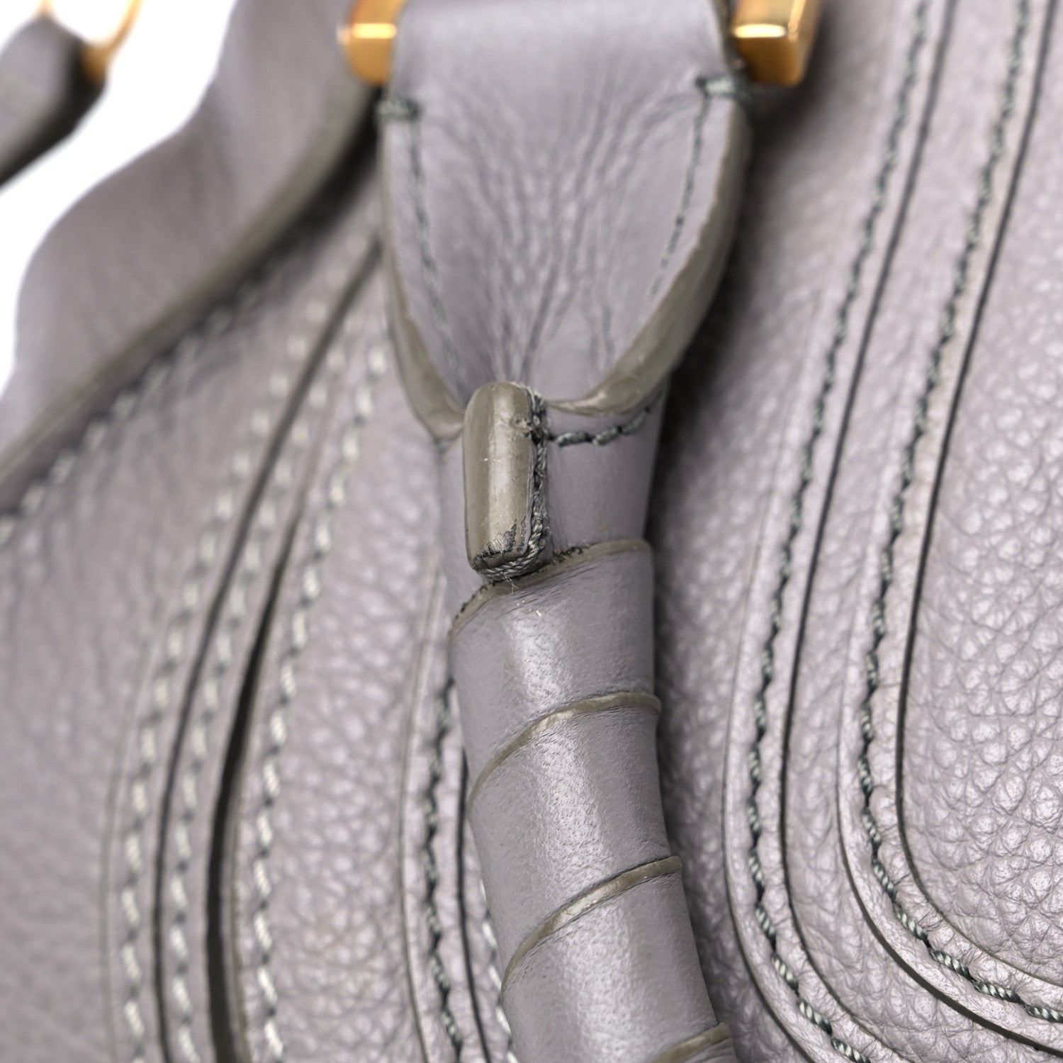 Chloe Calfskin Medium Marcie Satchel Cashmere Grey 15 of 15