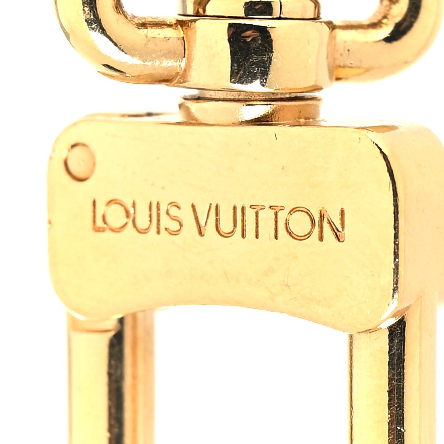 Louis Vuitton Metal Eclipse Bag Charm Key Holder Gold 3 of 4