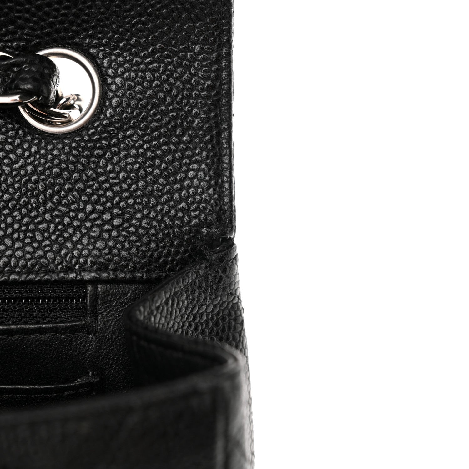 Chanel Caviar Quilted Jumbo Single Flap Black 14 of 17