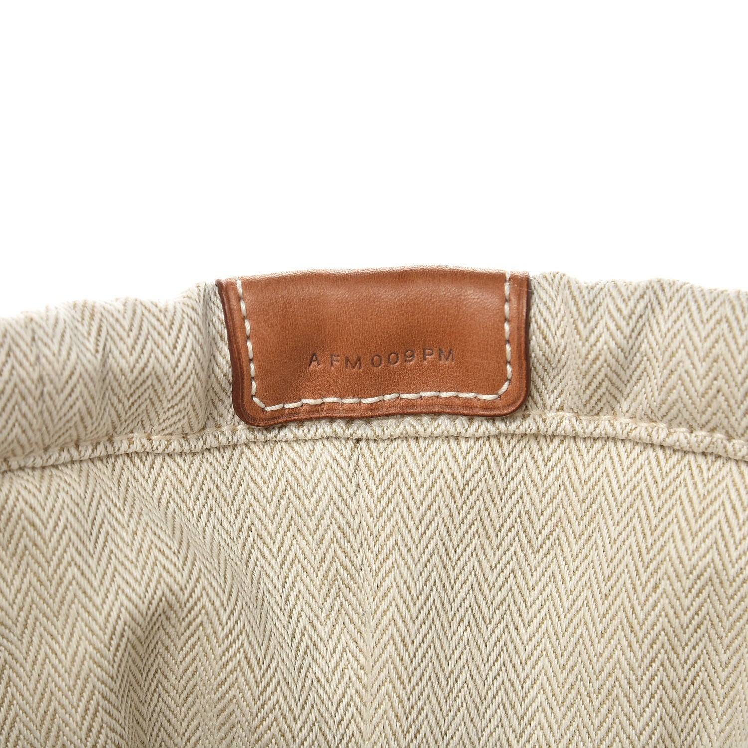 Hermes Canvas Barenia Fourbi 25 MM Pouch Naturel Fauve 9 of 12