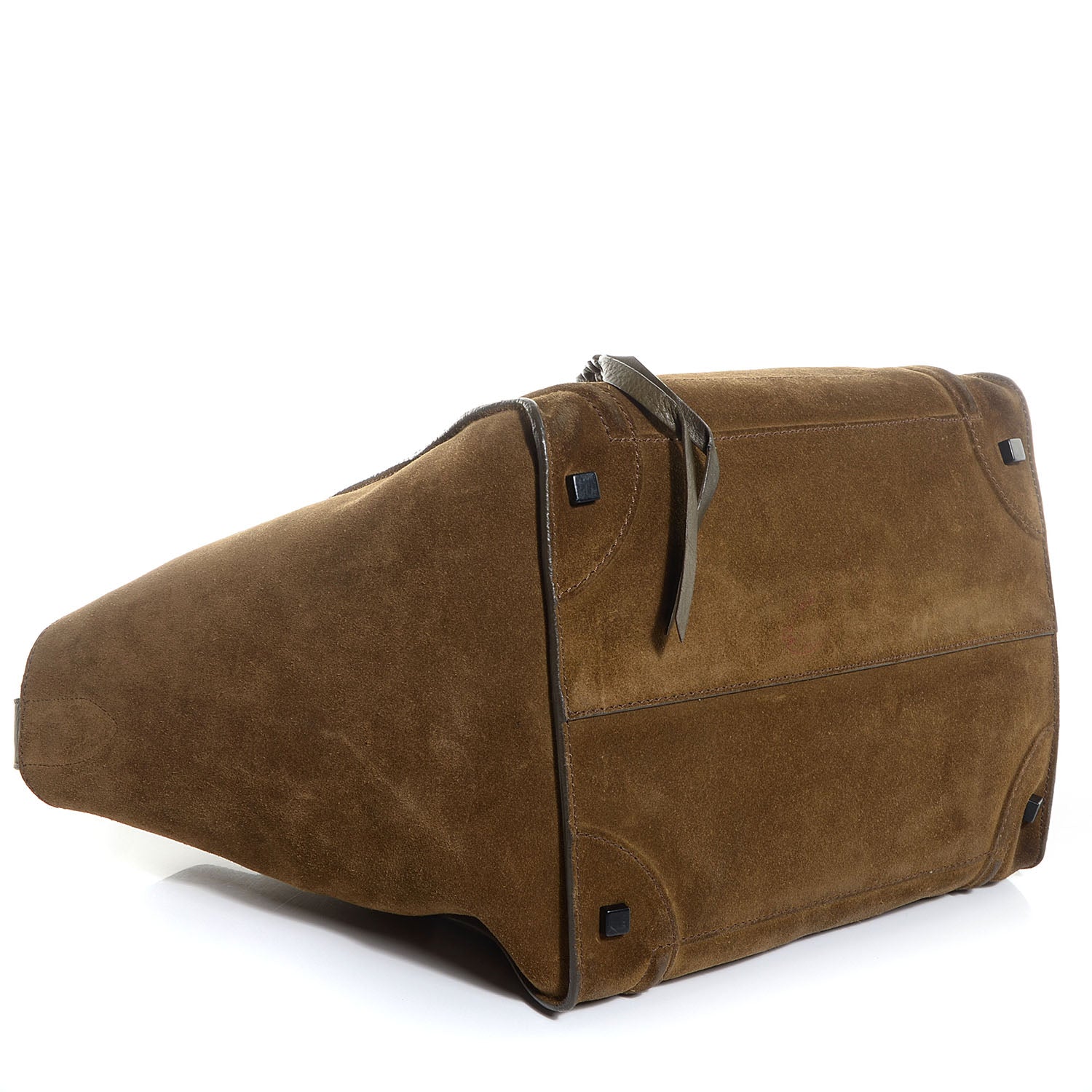 Celine Suede Medium Phantom Luggage Olive 4 of 8