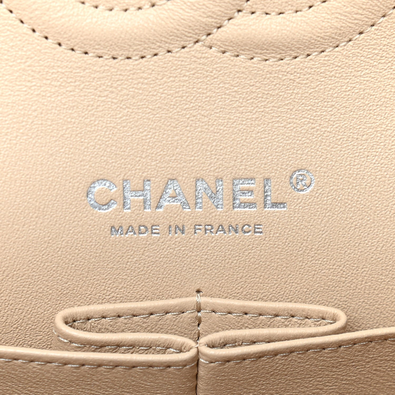 Chanel Caviar Quilted Medium Double Flap Beige 6 of 9