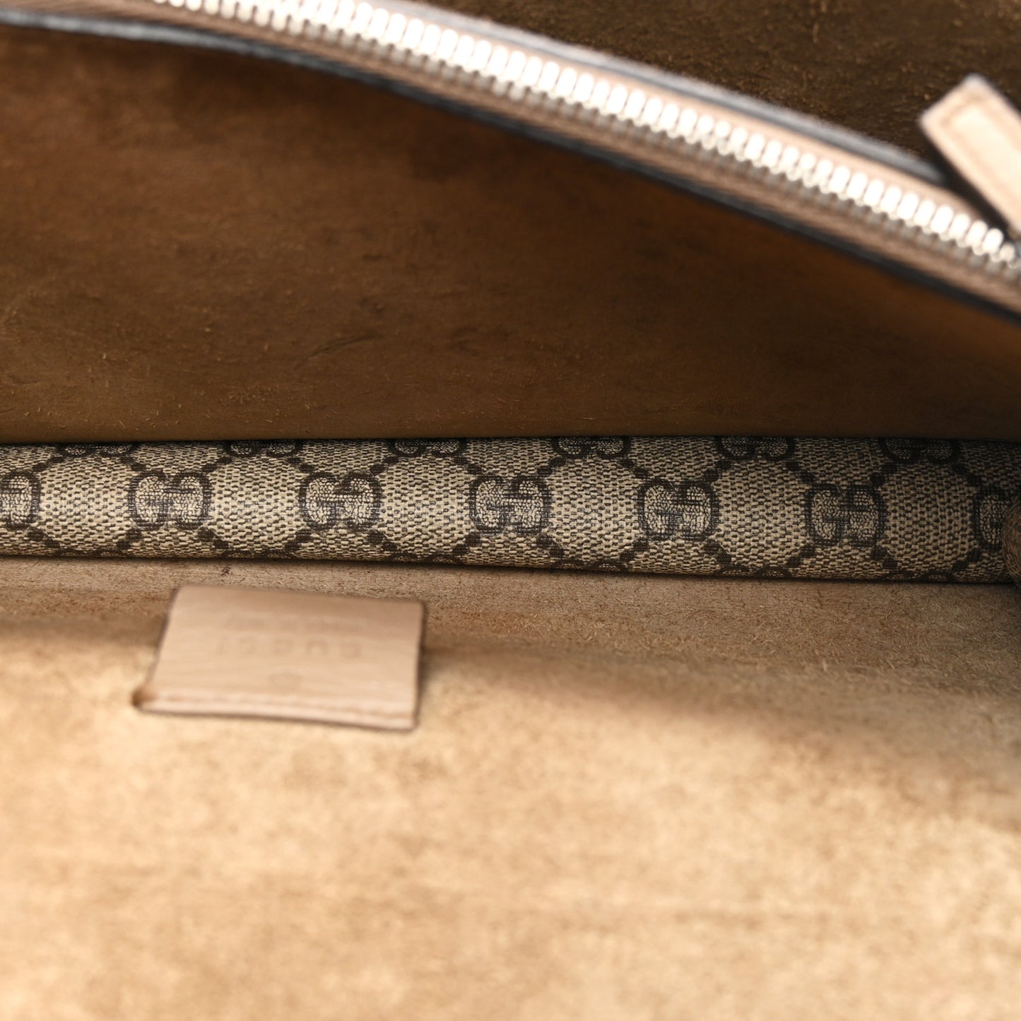 GG Supreme Monogram Small Dionysus Shoulder Bag Taupe