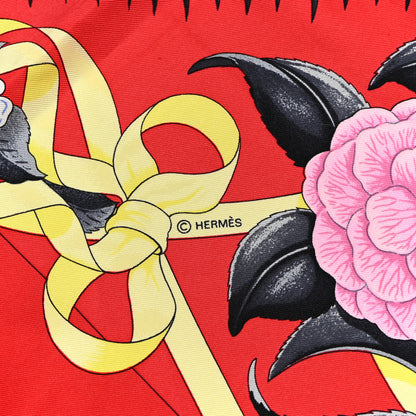 Hermes Silk Fleurs De L'Opera Scarf 90 3 of 5